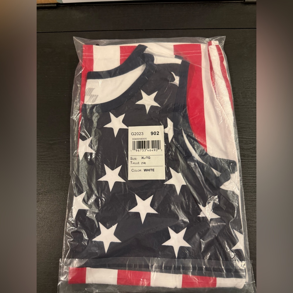 The Children's Place Red, White, and Blue flag tank top, NWT